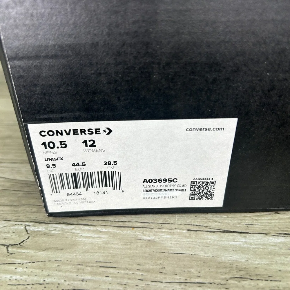 Converse All Star BB Prototype Mens 10.5 Womens 12 Sneaker Shoe Basketball